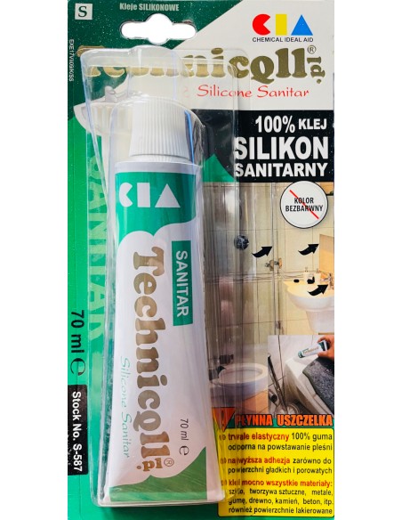 S-587 SILIKON SANITARNY 70ML BEZBARWNY