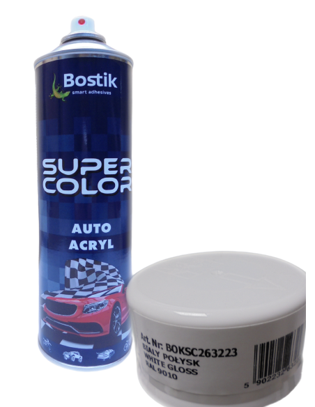 SUPER COLOR AUTO ACRYL 500ML BIAŁY POŁYSK DB