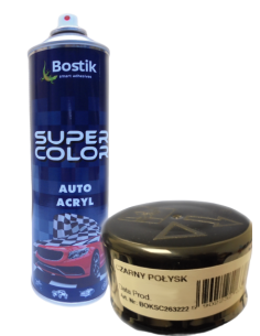 SUPER COLOR AUTO ACRYL 500ML CZARNY POŁYSK DB