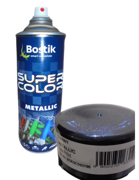 SUPER COLOR METALLIC 400ML CZARNY DB