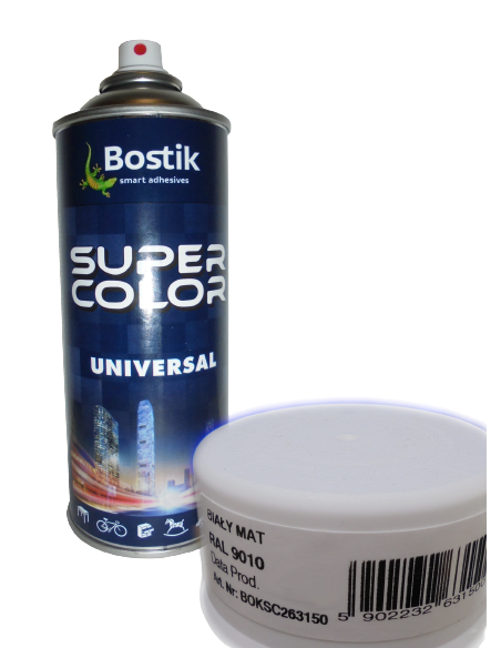 SUPER COLOR LAKIER UNI (9010) 400ML BIAŁY MAT DB