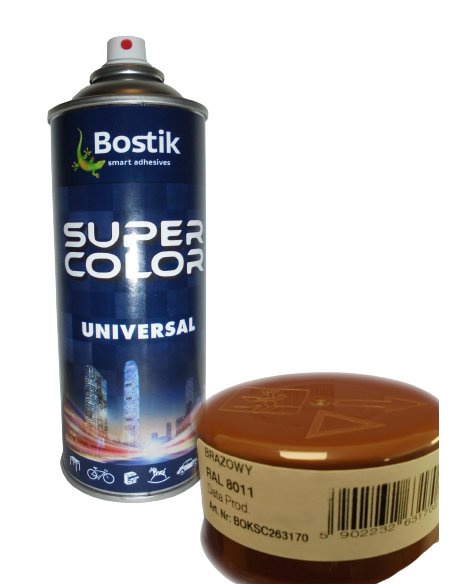 SUPER COLOR LAKIER UNI (8011) 400ML BRĄZOWY DB