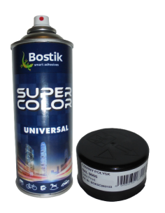 SUPER COLOR LAKIER UNIWERSALNY RAL 9005 400ML CZARNY POŁYSK  BOSTKI, DEN BRAVEN