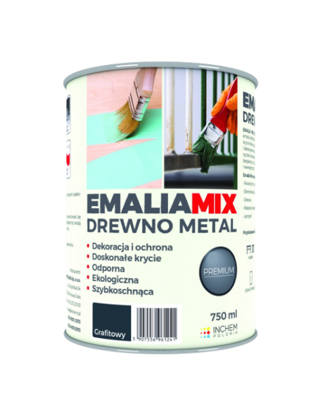 EMALIA MIX DREWNO METAL 750ML GRAFITOWY