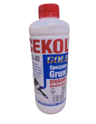 CEKOL DL-80 GRUNT AKRYLOWY GŁĘBOKO PENETRUJĄCY 1L