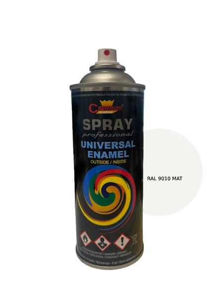 CHAMPION SPRAY UNIWERSALNY 400ML 9010  BIAŁY MAT