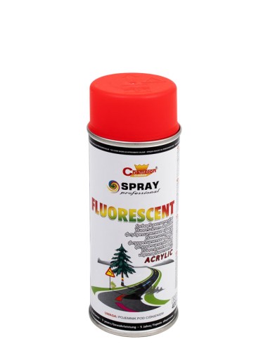 CHAMPION SPRAY FLUORESCENCYJNY 400ML CZERWONY