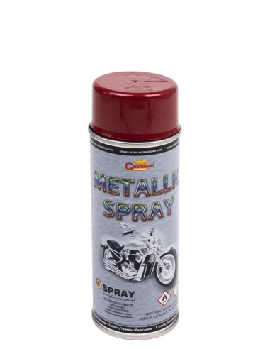 CHAMPION SPRAY METALLIC 400ML CZERWONY