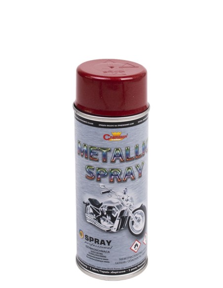 CHAMPION SPRAY METALLIC 400ML CZERWONY