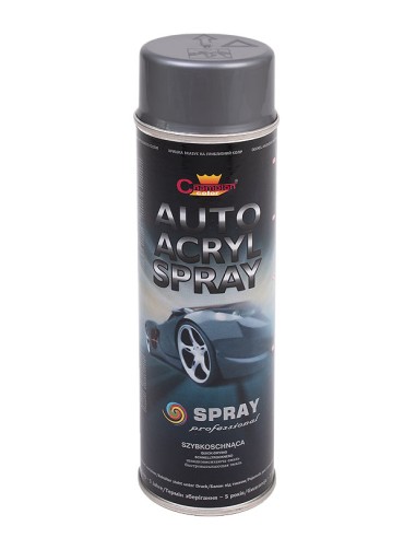 CHAMPION SPRAY AUTO ACRYL 500ML SREBRNY