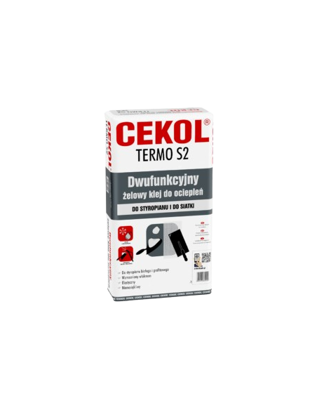 CEKOL TERMO-S2 5KG DWUFUNKC. ŻEL. KLEJ DO OCIEPLEŃ