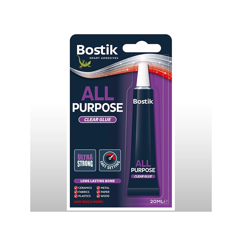 BOSTIK ALL PURPOSE CLEAR ADHESIVE