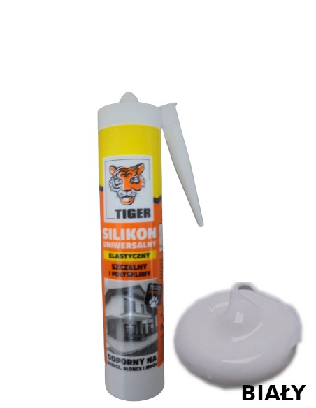 TIGER SILIKON UNIWERSALNY 280ML BIAŁY DB